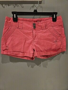 BONGO Women’s Pink Casual Cotton Shorts Size 5